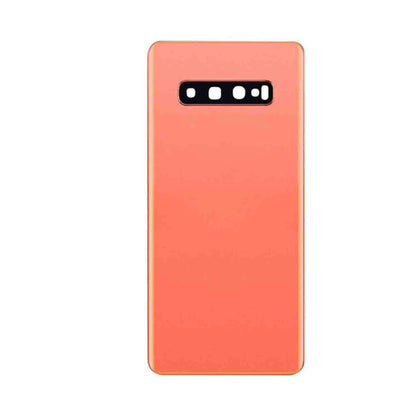 החלפה לדלת סוללה של SAMSUNG GALAXY S10 PLUS עם זכוכית מצלמה - פלמינגו ורוד