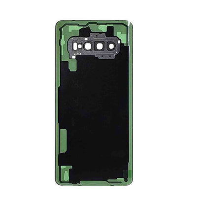 REPLACEMENT FOR SAMSUNG GALAXY S10 PLUS BATTERY DOOR WITH CAMERA GLASS - PRISM BLUE