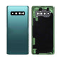 REPLACEMENT FOR SAMSUNG GALAXY S10 PLUS BATTERY DOOR WITH CAMERA GLASS - PRISM GREEN
