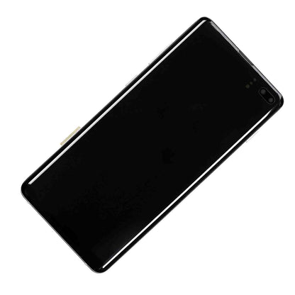 תחליף למכלול מסך דיגיטיזר SAMSUNG GALAXY S10 פלוס OLED עם מסגרת - ירוק אמרלד