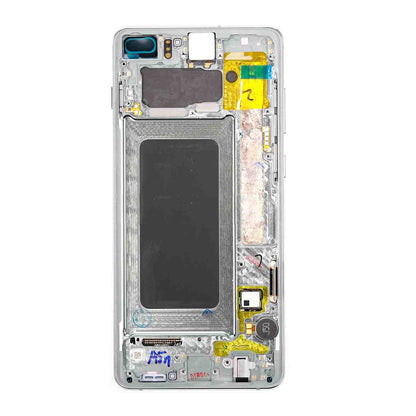 תחליף למכלול מסך דיגיטיזר SAMSUNG GALAXY S10 פלוס OLED עם מסגרת - ירוק אמרלד