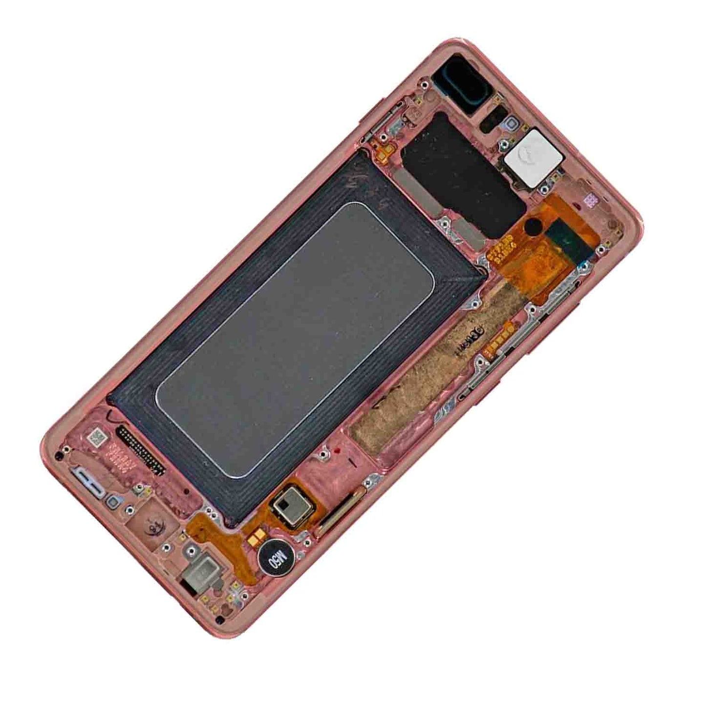 REPLACEMENT FOR SAMSUNG GALAXY S10 PLUS OLED SCREEN DIGITIZER ASSEMBLY WITH FRAME - FLAMINGO PINK
