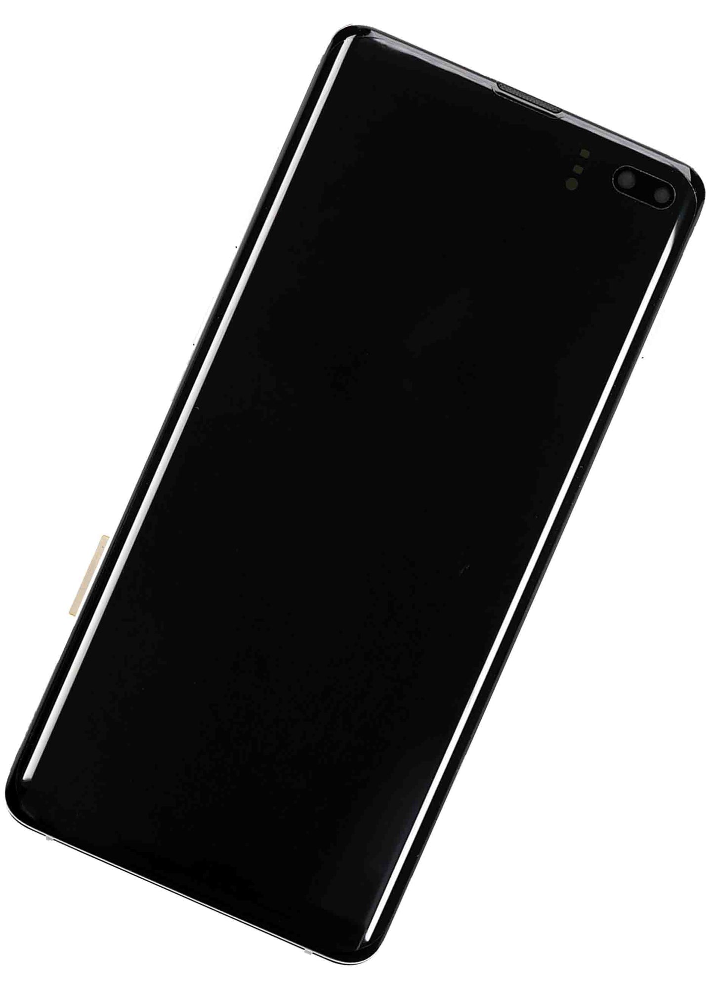 תחליף למכלול מסך דיגיטיזר SAMSUNG GALAXY S10 פלוס OLED עם מסגרת - לבן קרמי