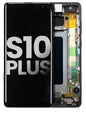 תחליף למכלול מסך דיגיטיזר SAMSUNG GALAXY S10 פלוס OLED עם מסגרת - שחור