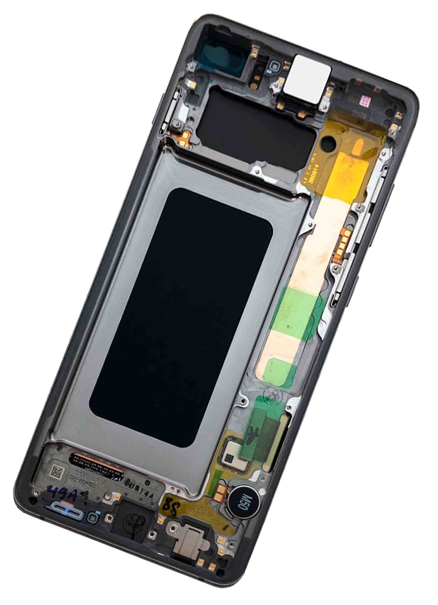 תחליף למכלול מסך דיגיטיזר SAMSUNG GALAXY S10 פלוס OLED עם מסגרת - שחור