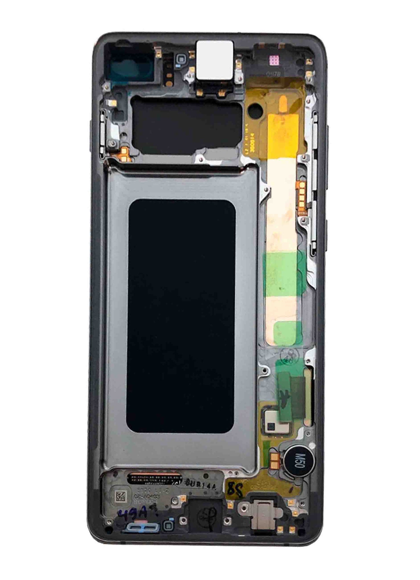 תחליף למכלול מסך דיגיטיזר SAMSUNG GALAXY S10 פלוס OLED עם מסגרת - שחור