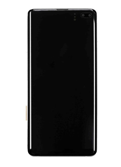 תחליף למכלול מסך דיגיטיזר SAMSUNG GALAXY S10 פלוס OLED עם מסגרת - שחור