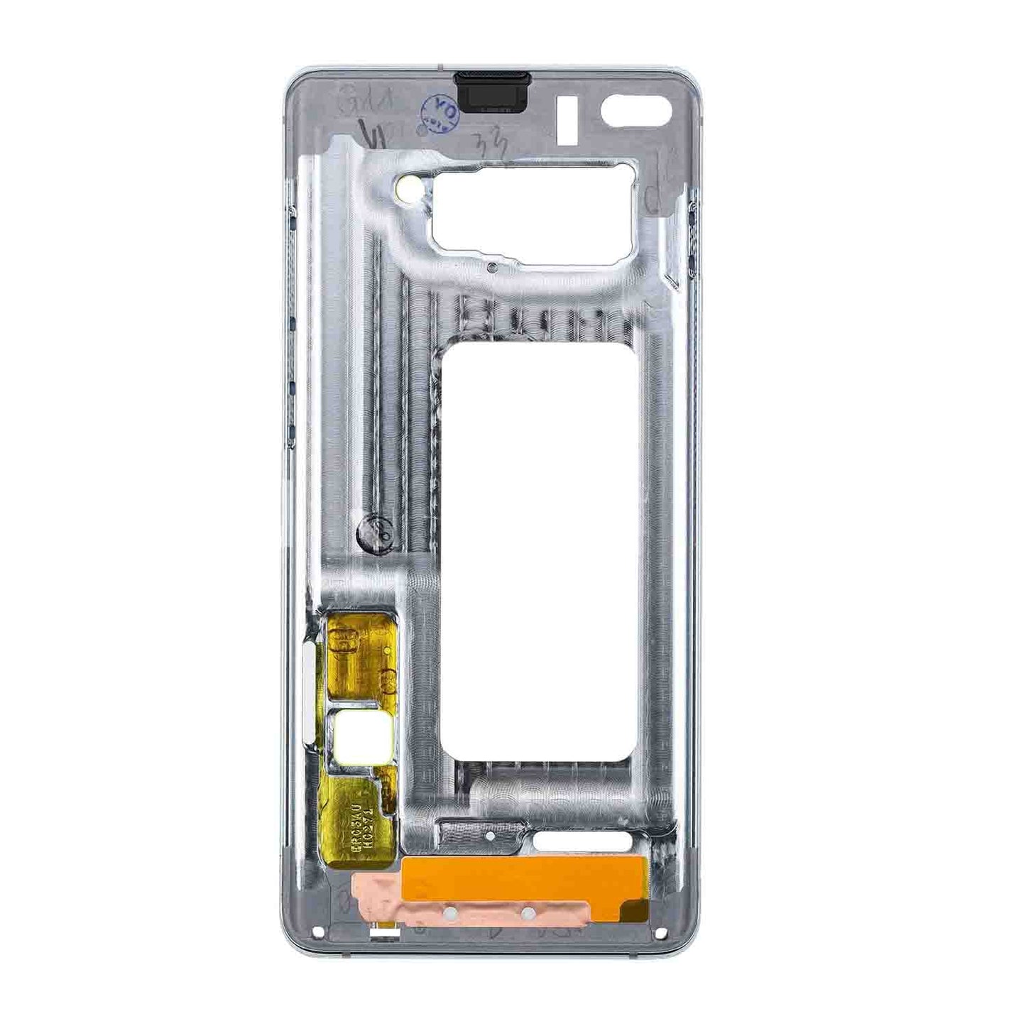 תחליף למסגרת דיור אחורית של SAMSUNG GALAXY S10/S10 פלוס - לבן