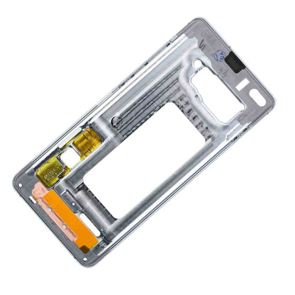 תחליף למסגרת דיור אחורית של SAMSUNG GALAXY S10/S10 פלוס - לבן