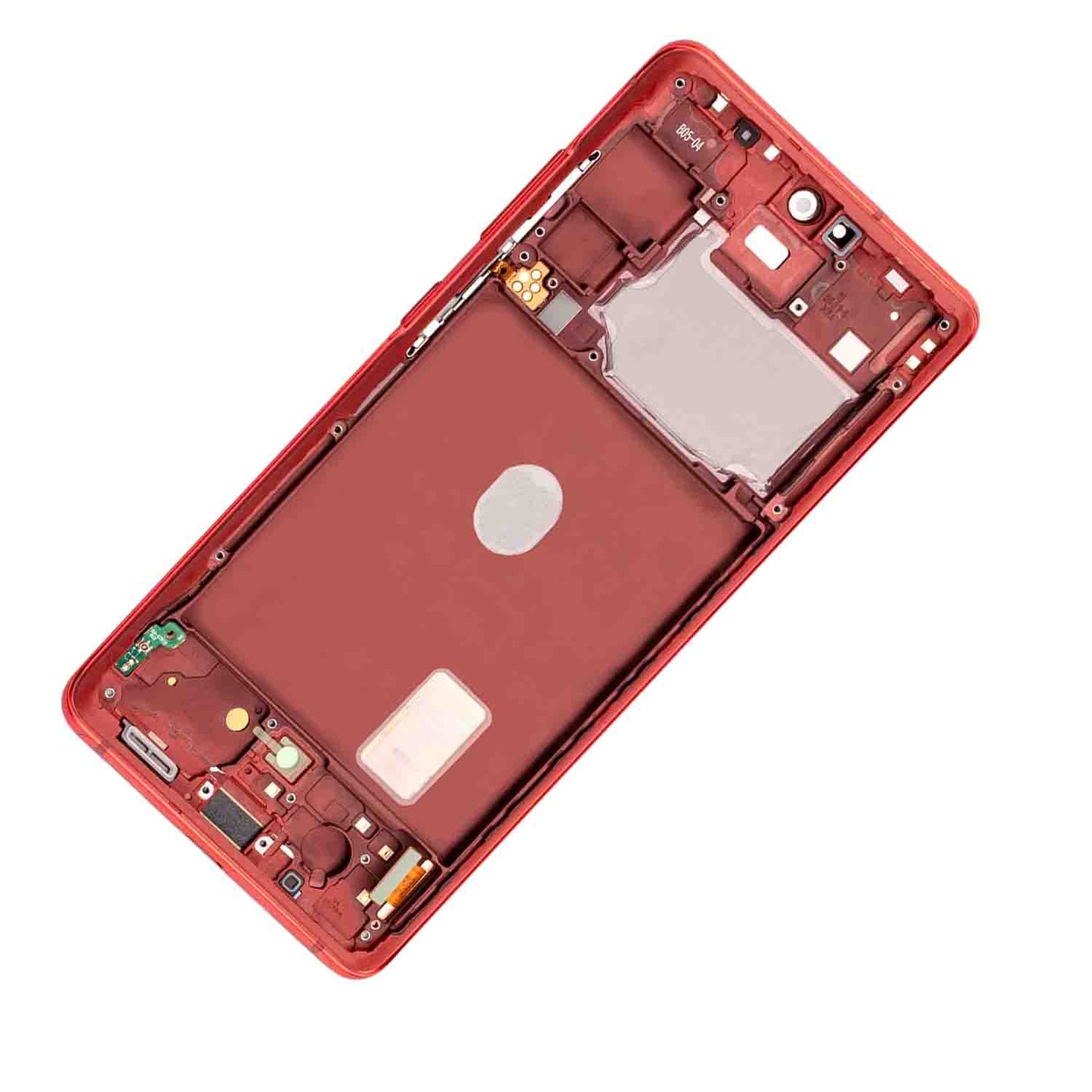 תחליף למכלול מסך OLED של SAMSUNG GALAXY S20 FE 5G עם מסגרת - אדום ענן