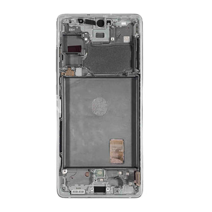 תחליף למכלול מסך OLED של SAMSUNG GALAXY S20 FE 5G עם מסגרת - ענן לבן