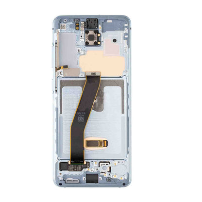 תחליף למכלול מסך LCD של SAMSUNG GALAXY S20 עם מסגרת - כחול