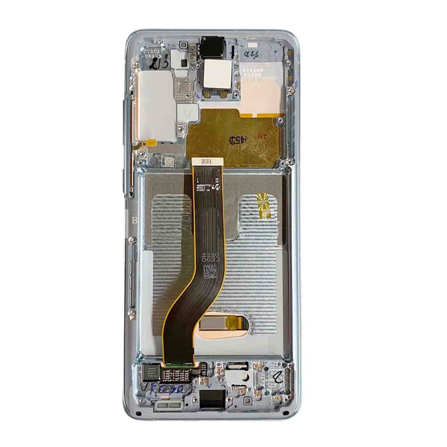 תחליף למכלול מסך LCD של SAMSUNG GALAXY S20 PLUS עם מסגרת - ענן לבן