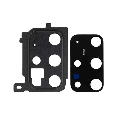 תחליף למחזיק מצלמה אחורית של SAMSUNG GALAXY S20 PLUS עם עדשה - שחור