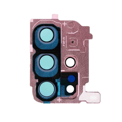 תחליף למחזיק מצלמה אחורית של SAMSUNG GALAXY S20 PLUS עם עדשה - ורוד ענן