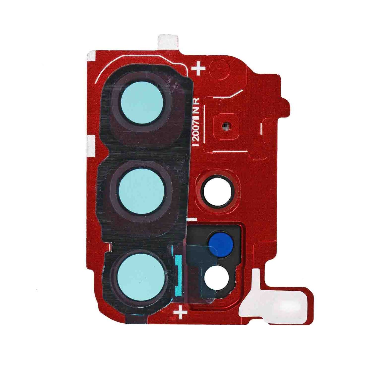 תחליף למחזיק מצלמה אחורית של SAMSUNG GALAXY S20 PLUS עם עדשה - אדום ענן