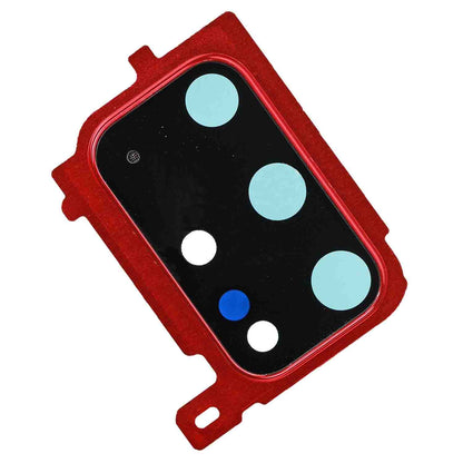 תחליף למחזיק מצלמה אחורית של SAMSUNG GALAXY S20 PLUS עם עדשה - אדום ענן