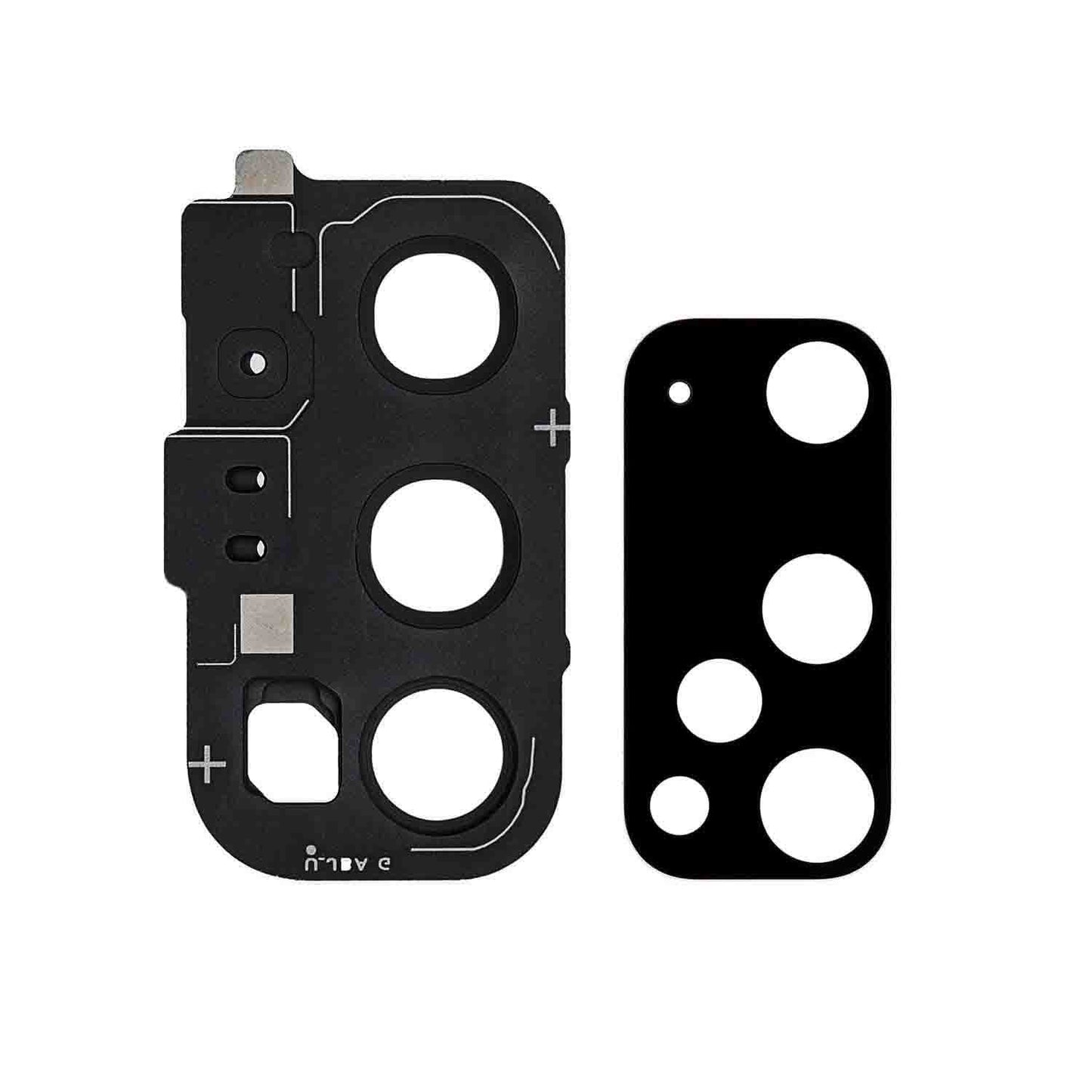 תחליף למחזיק מצלמה אחורית של SAMSUNG GALAXY S20 עם עדשה - שחור