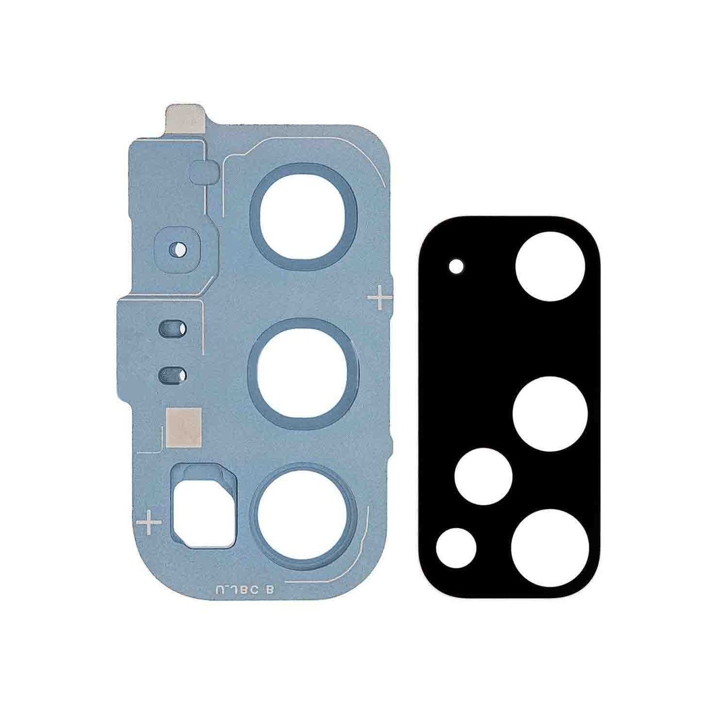 תחליף למחזיק מצלמה אחורית של SAMSUNG GALAXY S20 עם עדשה - כחול