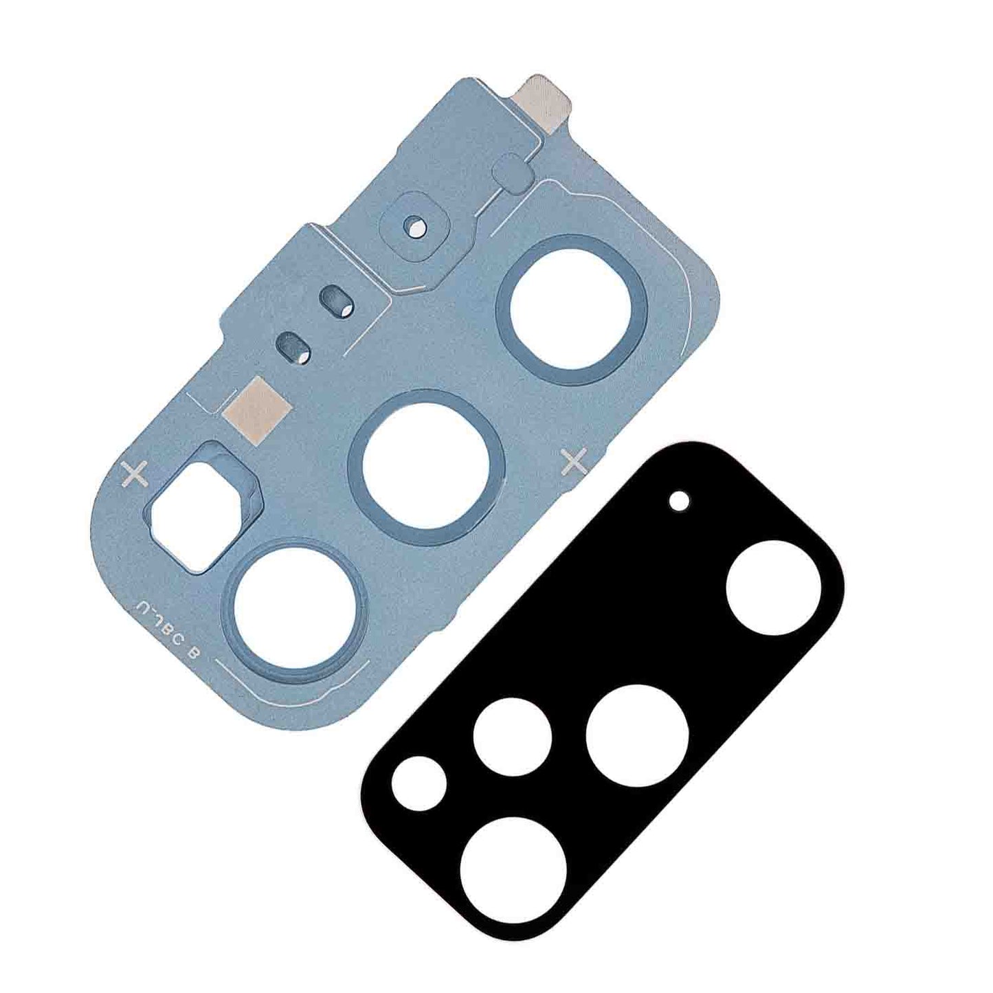 תחליף למחזיק מצלמה אחורית של SAMSUNG GALAXY S20 עם עדשה - כחול