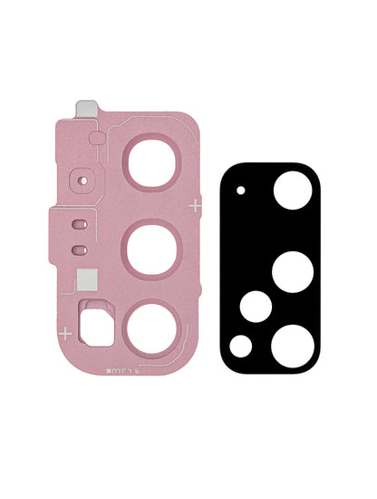 תחליף למחזיק מצלמה אחורית של SAMSUNG GALAXY S20 עם עדשה - ורוד