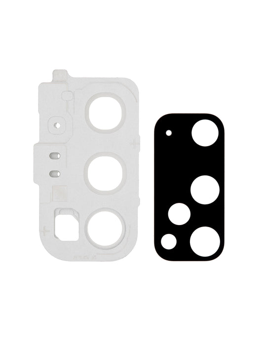 תחליף למחזיק מצלמה אחורית של SAMSUNG GALAXY S20 עם עדשה - לבן