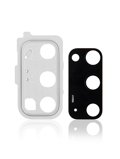 תחליף למחזיק מצלמה אחורית של SAMSUNG GALAXY S20 עם עדשה - לבן