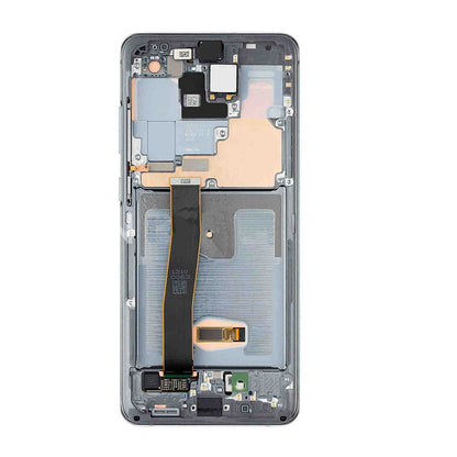 תחליף למכלול מסך SAMSUNG GALAXY S20 ULTRA OLED עם מסגרת - אפור