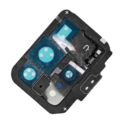 תחליף למחזיק מצלמה אחורית SAMSUNG GALAXY S20 ULTRA עם עדשה - שחור קוסמי