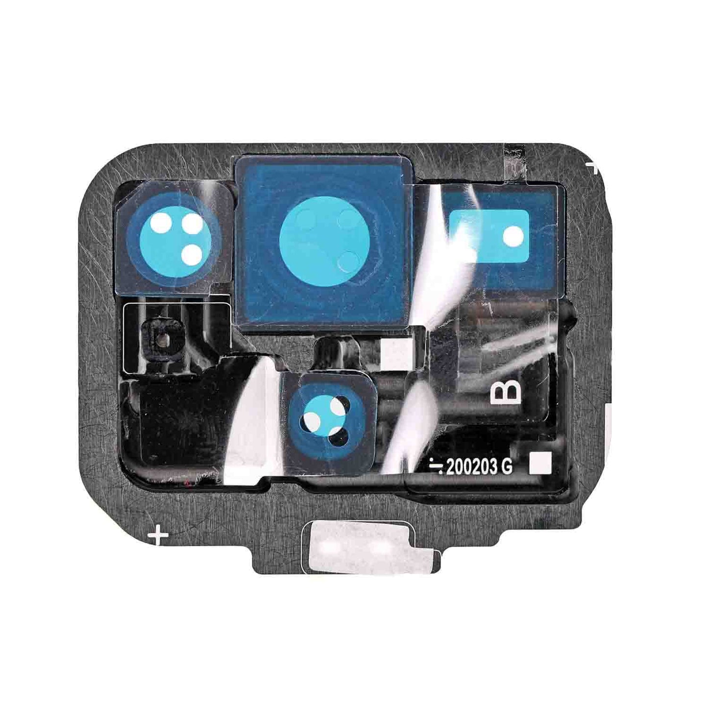 תחליף למחזיק מצלמה אחורית SAMSUNG GALAXY S20 ULTRA עם עדשה - אפור קוסמי