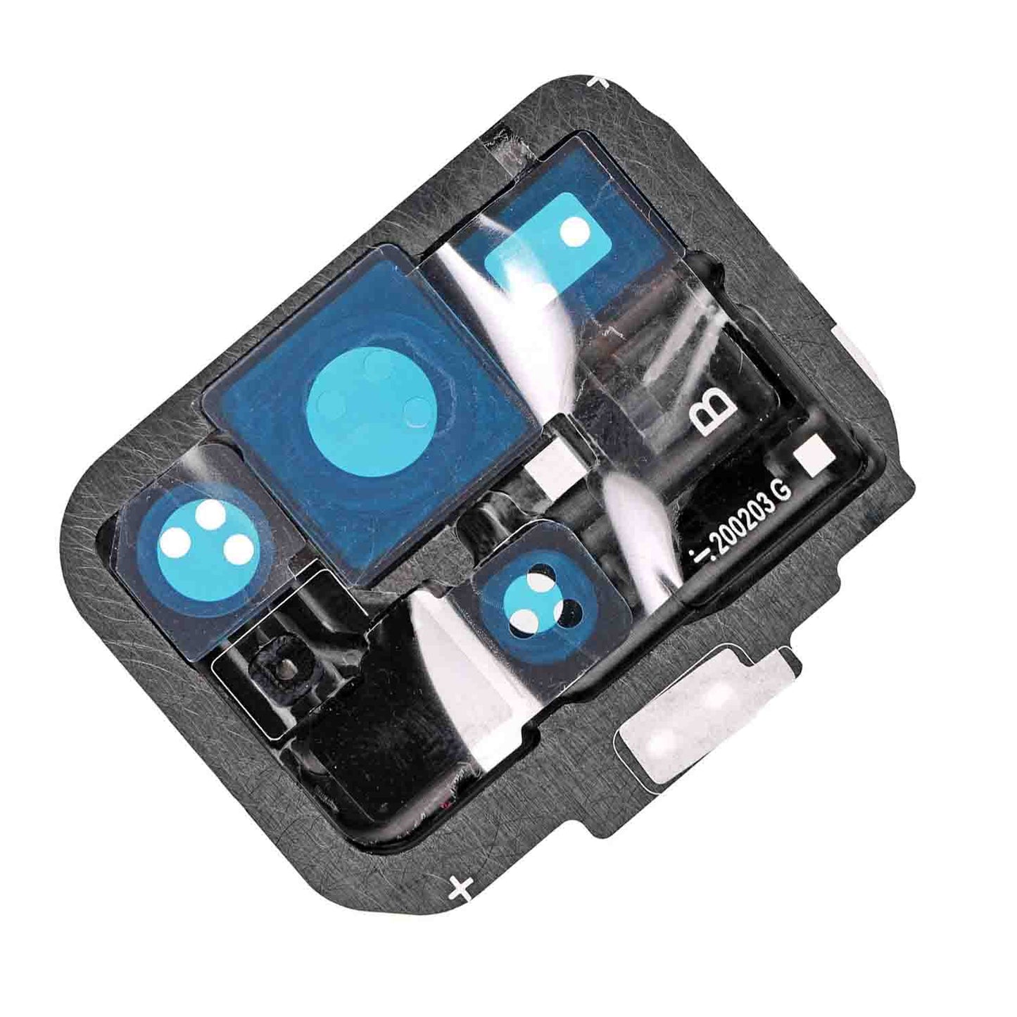 תחליף למחזיק מצלמה אחורית SAMSUNG GALAXY S20 ULTRA עם עדשה - אפור קוסמי