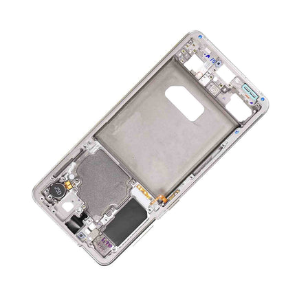 תחליף למסגרת דיור אחורי של SAMSUNG GALAXY S21 - לבן