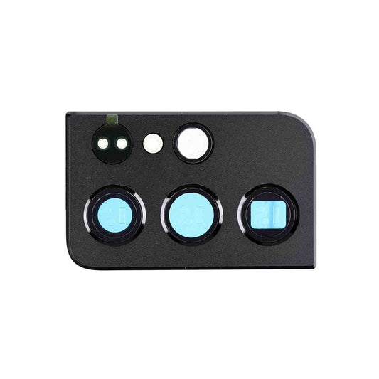 תחליף למחזיק מצלמה אחורית SAMSUNG GALAXY S21 ULTRA עם עדשה - שחור