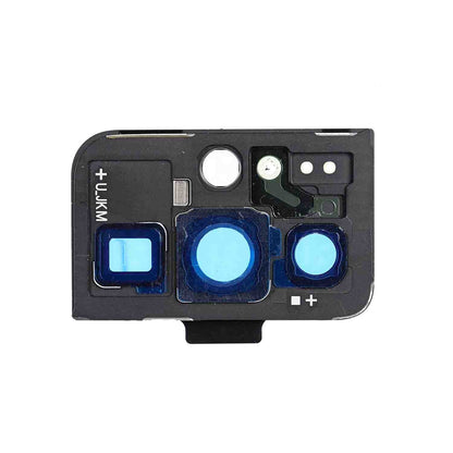 תחליף למחזיק מצלמה אחורית SAMSUNG GALAXY S21 ULTRA עם עדשה - שחור