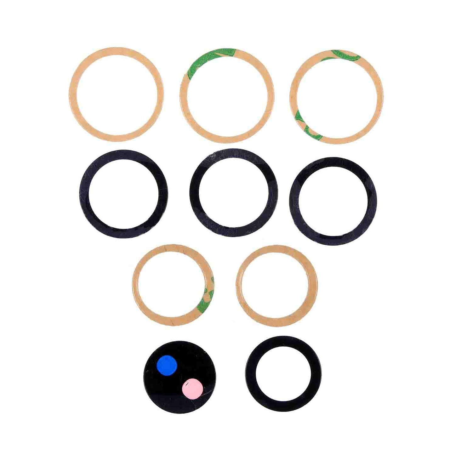 תחליף למחזיק מצלמה אחורית SAMSUNG GALAXY S21 ULTRA עם עדשה - שחור