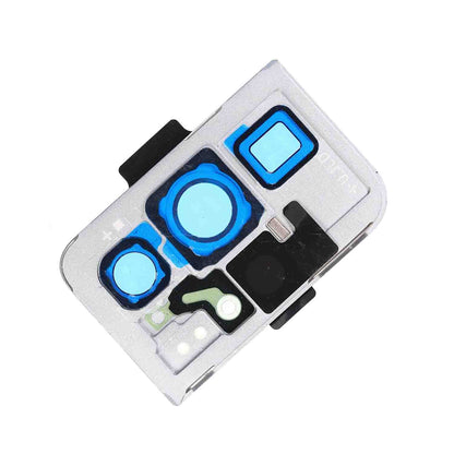 תחליף למחזיק מצלמה אחורית SAMSUNG GALAXY S21 ULTRA עם עדשה - כסף