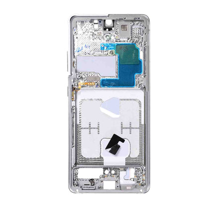 תחליף למסגרת דיור אחורי אולטרה של SAMSUNG GALAXY S21 - כסף