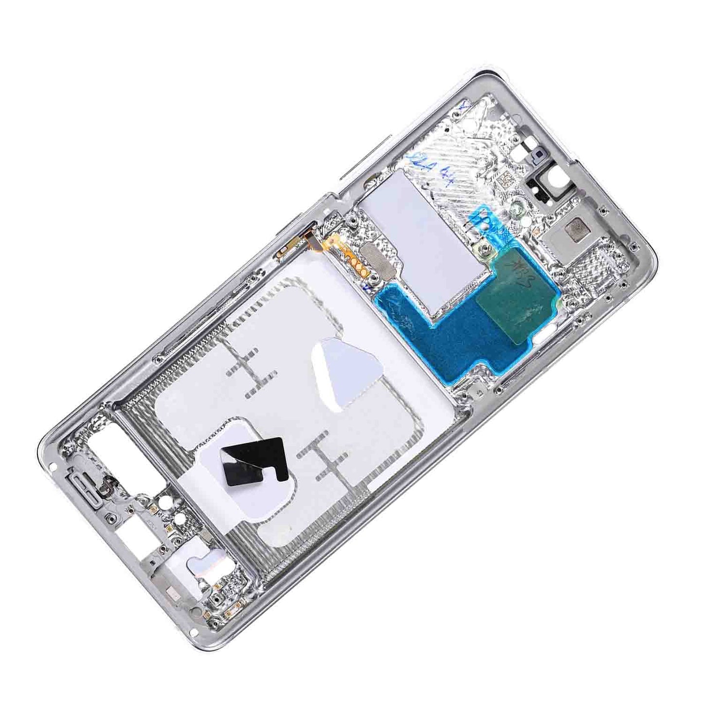 תחליף למסגרת דיור אחורי אולטרה של SAMSUNG GALAXY S21 - כסף