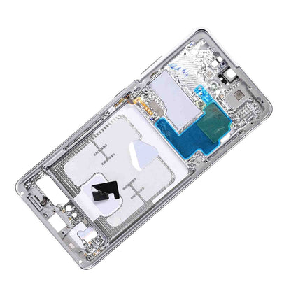 תחליף למסגרת דיור אחורי אולטרה של SAMSUNG GALAXY S21 - כסף