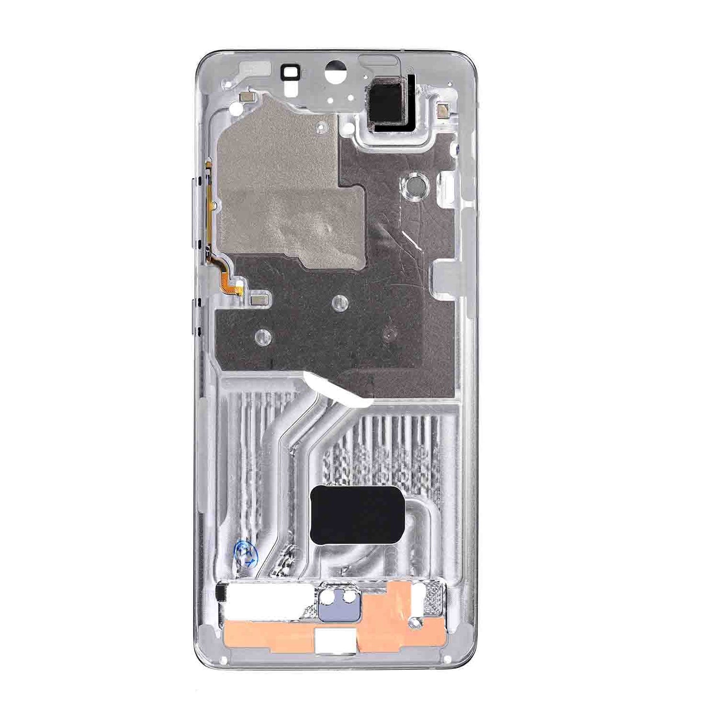 תחליף למסגרת דיור אחורי אולטרה של SAMSUNG GALAXY S21 - כסף