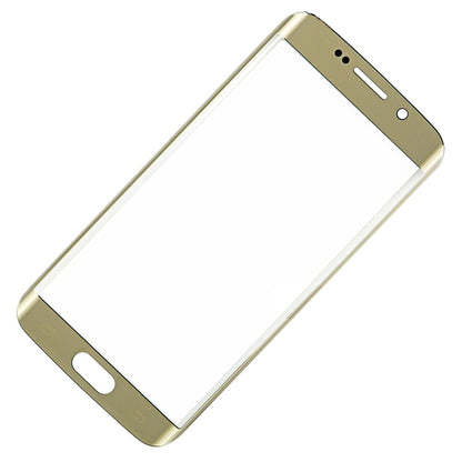 תחליף לעדשת הזכוכית הקדמית של SAMSUNG GALAXY S6 EDGE - זהב