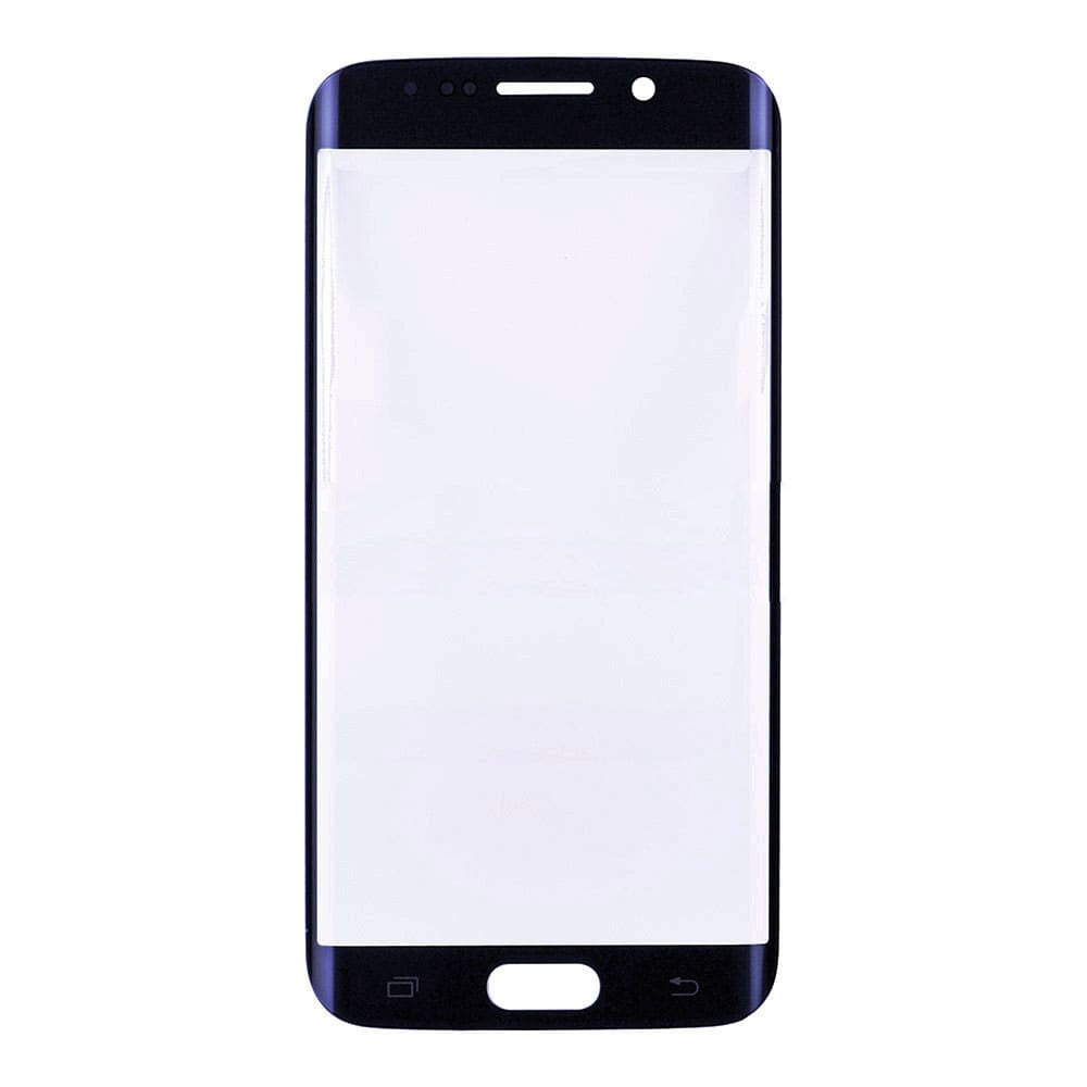 תחליף לעדשת הזכוכית הקדמית של SAMSUNG GALAXY S6 EDGE - כחול אבן