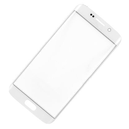 תחליף לעדשת הזכוכית הקדמית של SAMSUNG GALAXY S6 EDGE - לבנה