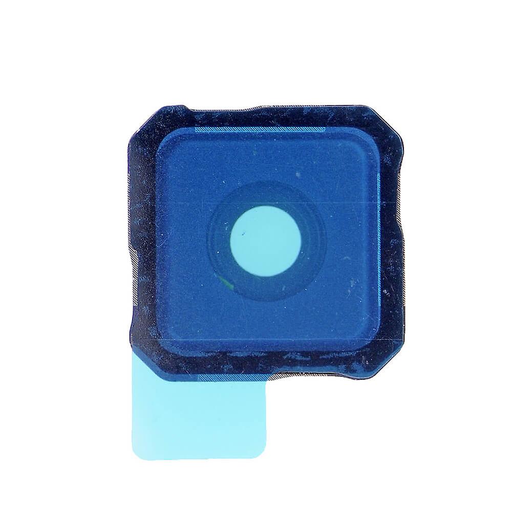 תחליף לעדשת המצלמה והלוח האחורי של SAMSUNG GALAXY S6 EDGE PLUS - שחור