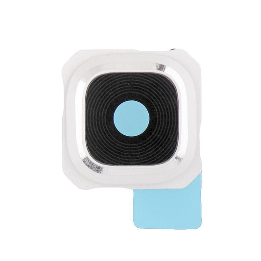 תחליף לעדשת מצלמה אחורית ו-BEZEL מסדרת SAMSUNG GALAXY S6 EDGE PLUS - לבן