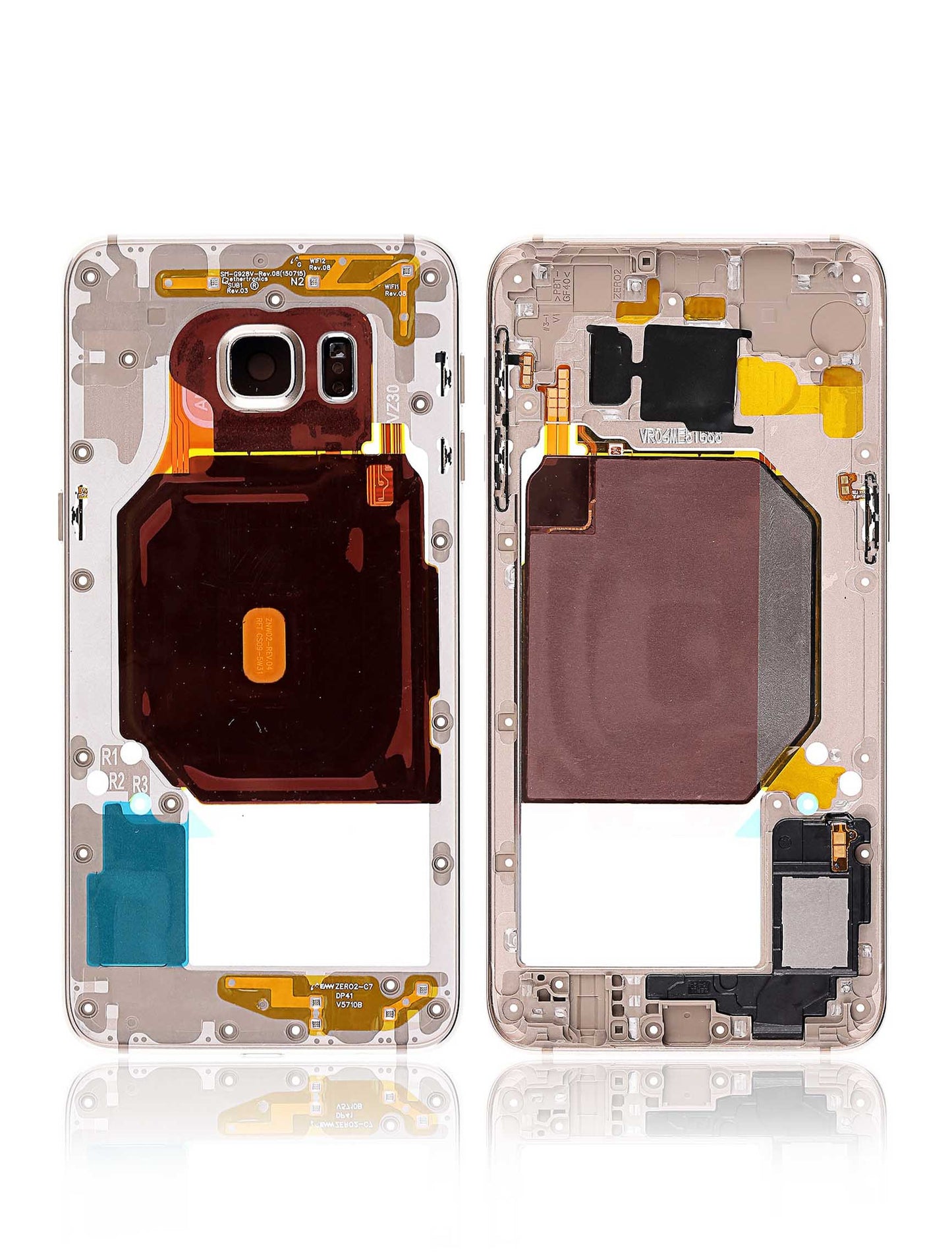 החלפה למכלול בית אחורי של SAMSUNG GALAXY S6 EDGE PLUS SM-G928F - זהב