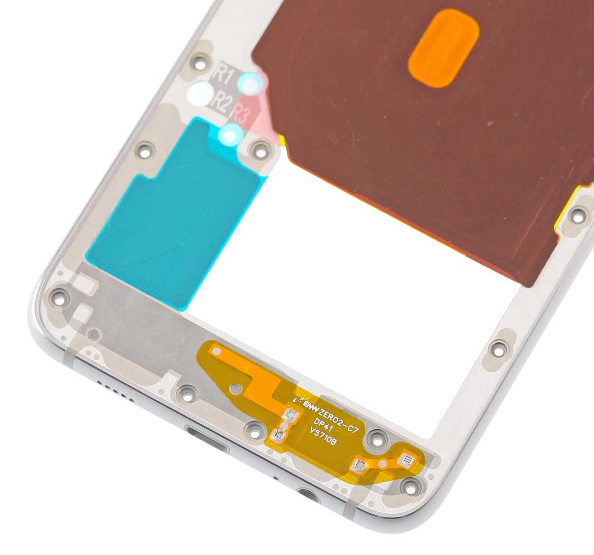 החלפה למכלול בית אחורי של SAMSUNG GALAXY S6 EDGE PLUS SM-G928F - כסף