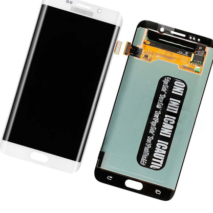 תחליף למסך LCD מסדרת SAMSUNG GALAXY S6 EDGE PLUS SM-G928 עם מכלול דיגיטיזר - לבן