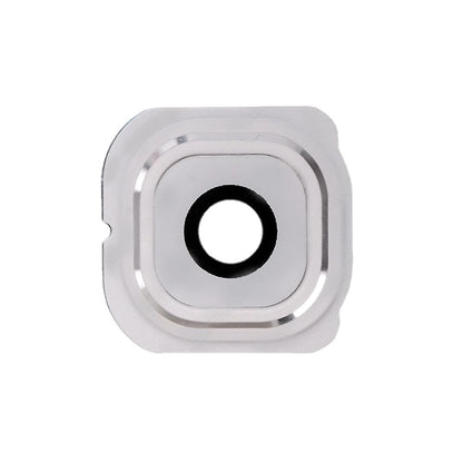 תחליף לעדשת מצלמה אחורית ו-BEZEL מסדרת SAMSUNG GALAXY S6 EDGE - לבן