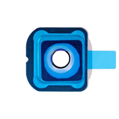 תחליף לעדשת מצלמה אחורית ו-BEZEL מסדרת SAMSUNG GALAXY S6 EDGE - לבן